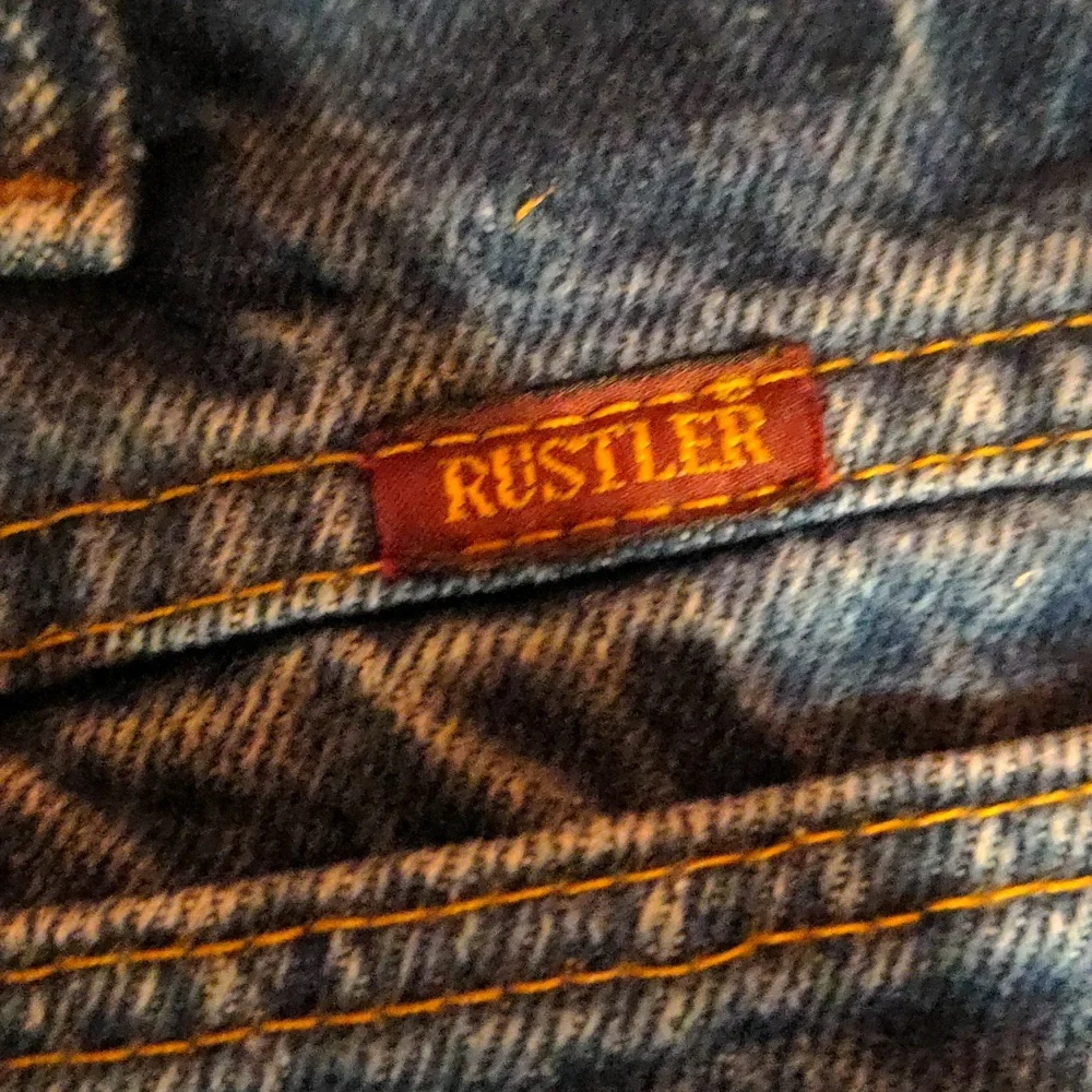 Men's Rustler 32x30 blue jeans 100% cotton - Picture 4 of 7
